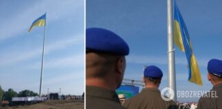 В Черновцах государственный флаг поднят на самом высоком в области 50-метровом флагштоке