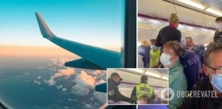 Мужчина устроил скандал в самолете Ларнака – Киев: его задержала полиция. Видео