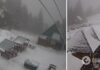 Горнолыжные курорты Львовской области начало засыпать снегом. Фото