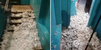 В Кривом Роге из-за снега обрушилась крыша многоквартирного дома. Фото и видео