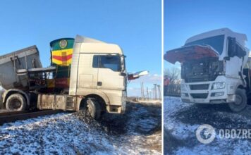 В Николаевской области столкнулись грузовик и локомотив, есть пострадавший. Детали аварии и фото