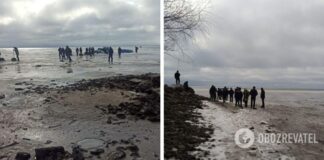 Под Черкассами на Днепре откололась льдина с 70 рыбаками: все подробности спасательной операции и фото