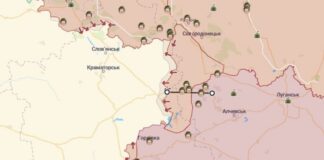 »Вот это прилетело», — грустный оккупант показал пепелище на месте базы ВС РФ в Ирмино после HIMARS