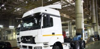 Установка кабины грузовых машин КамАЗ