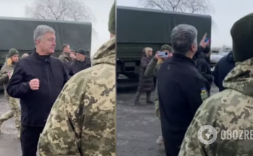 »Каждый удар РФ заставляет нас еще больше усиливать ВСУ»: Порошенко под ракетным обстрелом привез на фронт боевые машины. Видео