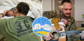 Видео дня: сеть растрогали кадры, как папа-военный поет колыбельную своему маленькому сыночку