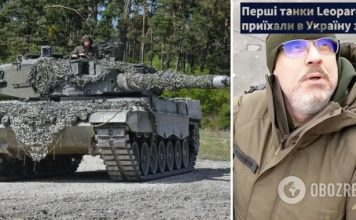»Где здесь дорога на Москву?»: Резников протестировал польский танк Leopard 2. Видео