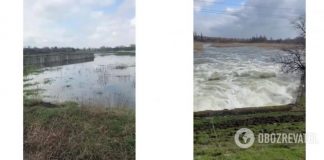 В Краматорске прорвало дамбу одного из водохранилищ, подтопило дома. Видео