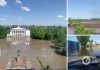Дома смывает водой: новые жуткие кадры последствий подрыва оккупантами Каховской ГЭС. Видео