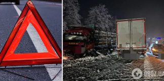 На трассе Киев – Чоп столкнулись грузовики и легковушка: есть пострадавшие. Фото