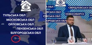 В эфире телемарафона показали карту России с оккупированным Крымом в составе. Видео