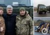 Порошенко привез в Одессу грузовики и гидрокостюмы защитникам, прикрывающим побережье