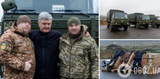 Порошенко привез в Одессу грузовики и гидрокостюмы защитникам, прикрывающим побережье